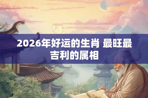 2026年好运的生肖 最旺最吉利的属相