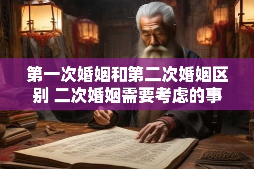 第一次婚姻和第二次婚姻区别 二次婚姻需要考虑的事情 第一次婚姻和第二次婚姻区别 二次婚姻需要考虑的事情