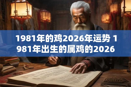 1981年的鸡2026年运势 1981年出生的属鸡的2026运势如何