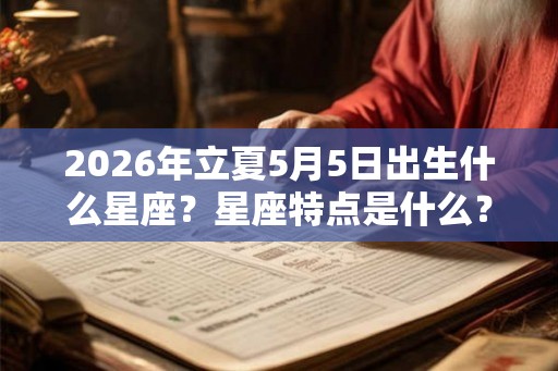 2026年立夏5月5日出生什么星座?星座特点是什么? 2026年立夏5月5日出生什么星座?星座特点是什么?