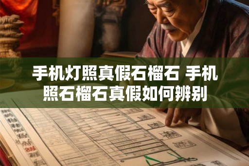 手机灯照真假石榴石 手机照石榴石真假如何辨别 手机灯照真假石榴石 手机照石榴石真假如何辨别