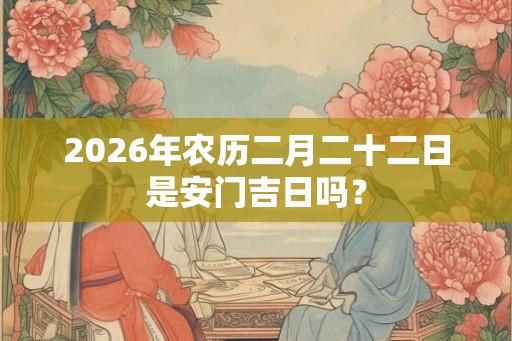 2026年农历二月二十二日是安门吉日吗？
