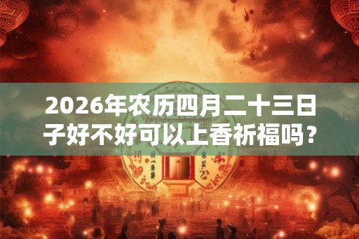 2026年农历四月二十三日子好不好可以上香祈福吗? 2026年农历四月二十三日子好不好可以上香祈福吗?