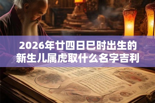 2026年廿四日巳时出生的新生儿属虎取什么名字吉利