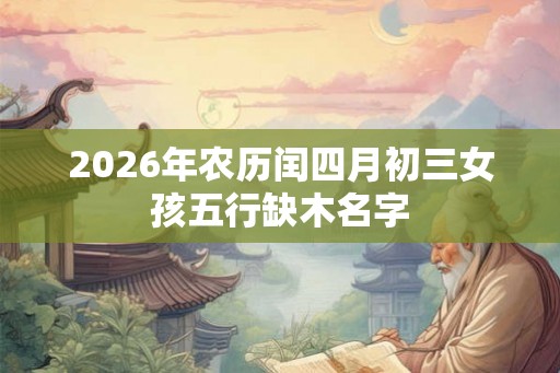 2026年农历闰四月初三女孩五行缺木名字 2026年农历闰四月初三女孩五行缺木名字