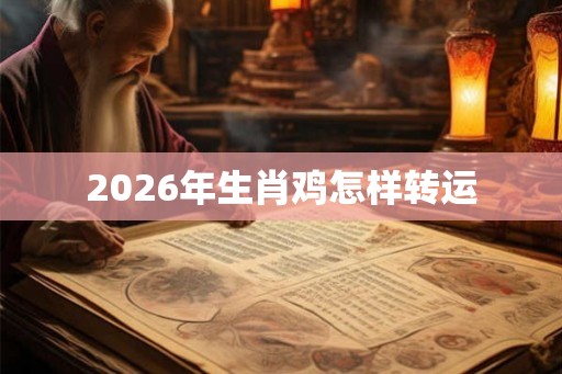 2026年生肖鸡怎样转运