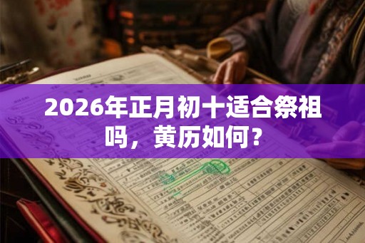 2026年正月初十适合祭祖吗，黄历如何？