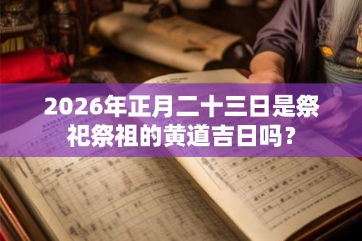 2026年正月二十三日是祭祀祭祖的黄道吉日吗？