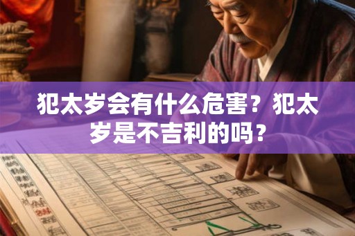 犯太岁会有什么危害?犯太岁是不吉利的吗? 犯太岁会有什么危害?犯太岁是不吉利的吗?