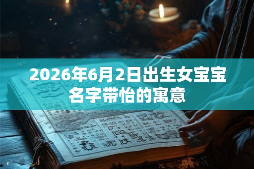 2026年6月2日出生女宝宝名字带怡的寓意