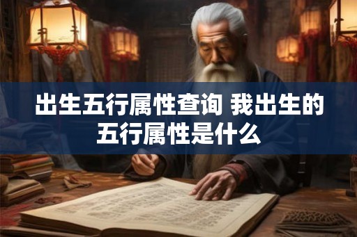 出生五行属性查询 我出生的五行属性是什么