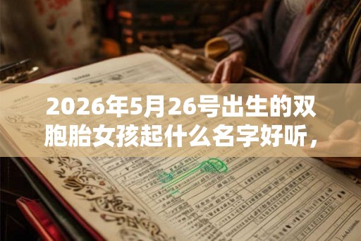 2026年5月26号出生的双胞胎女孩起什么名字好听，五行属什么？