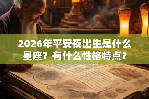 2026年平安夜出生是什么星座？有什么性格特点？