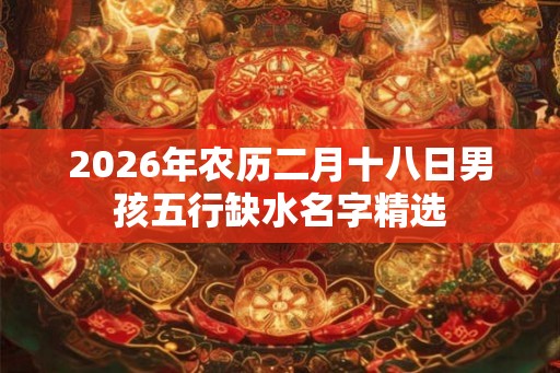 2026年农历二月十八日男孩五行缺水名字精选 2026年农历二月十八日男孩五行缺水名字精选