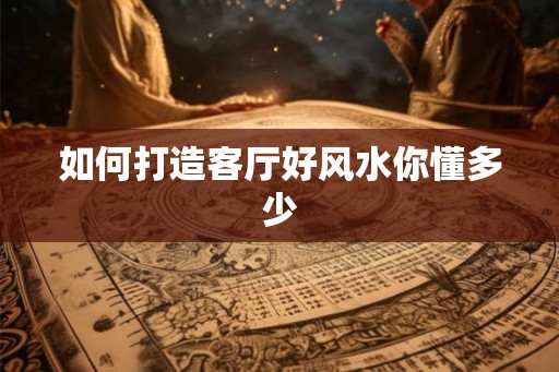 如何打造客厅好风水你懂多少