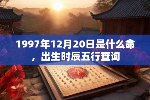 1997年12月20日是什么命，出生时辰五行查询