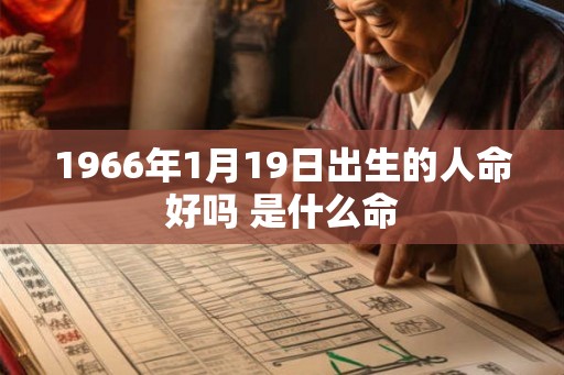 1966年1月19日出生的人命好吗 是什么命 1966年1月19日出生的人命好吗 是什么命