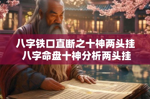 八字铁口直断之十神两头挂 八字命盘十神分析两头挂
