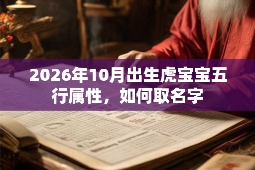 2026年10月出生虎宝宝五行属性，如何取名字