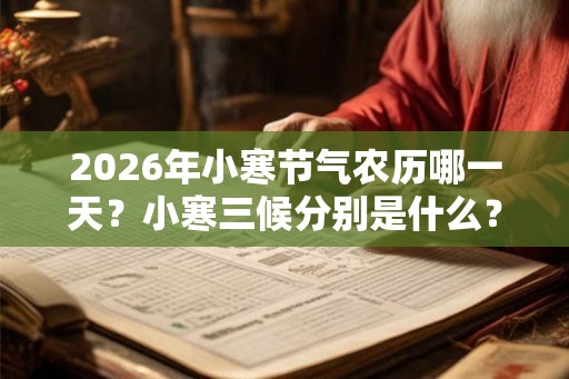 2026年小寒节气农历哪一天？小寒三候分别是什么？