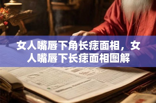 女人嘴唇下角长痣面相，女人嘴唇下长痣面相图解