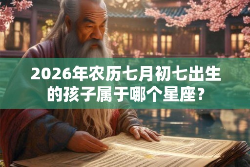 2026年农历七月初七出生的孩子属于哪个星座？