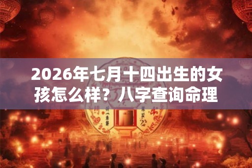 2026年七月十四出生的女孩怎么样？八字查询命理