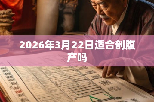 2026年3月22日适合剖腹产吗