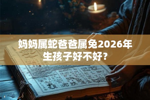 妈妈属蛇爸爸属兔2026年生孩子好不好？