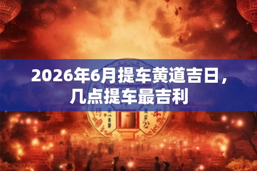 2026年6月提车黄道吉日,几点提车最吉利 2026年6月提车黄道吉日,几点提车最吉利