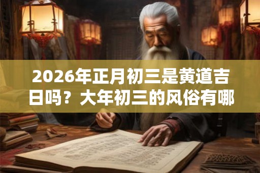 2026年正月初三是黄道吉日吗？大年初三的风俗有哪些？