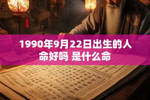 1990年9月22日出生的人命好吗 是什么命