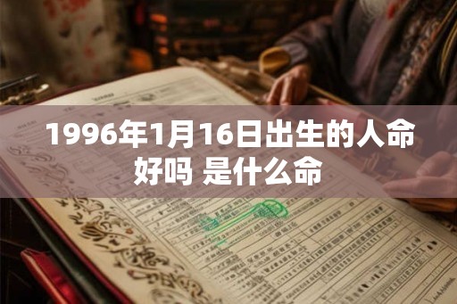 1996年1月16日出生的人命好吗 是什么命