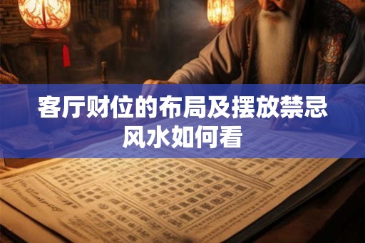 客厅财位的布局及摆放禁忌风水如何看