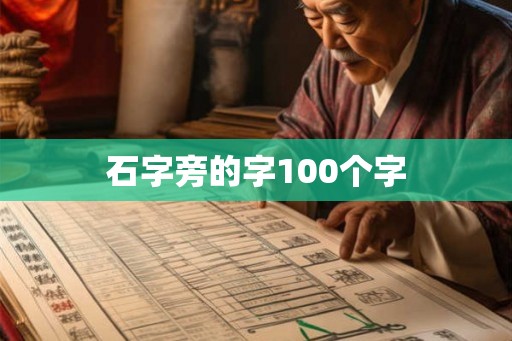 石字旁的字100个字
