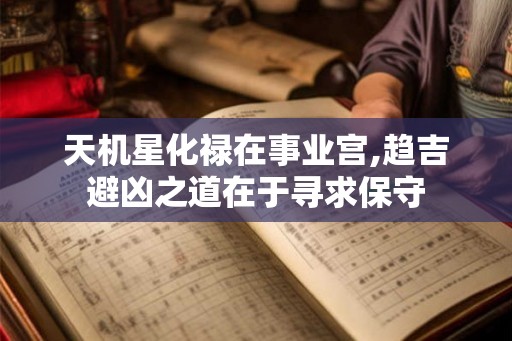 天机星化禄在事业宫,趋吉避凶之道在于寻求保守