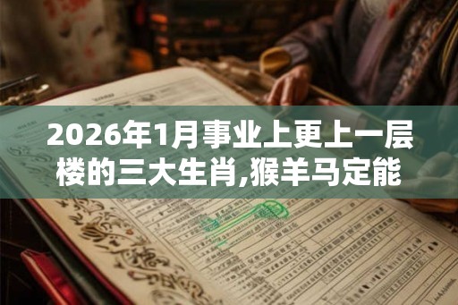 2026年1月事业上更上一层楼的三大生肖,猴羊马定能鸿运当头