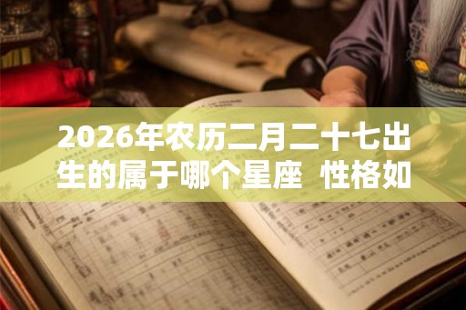 2026年农历二月二十七出生的属于哪个星座  性格如何