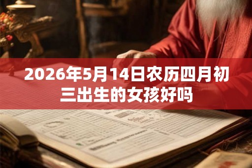 2026年5月14日农历四月初三出生的女孩好吗