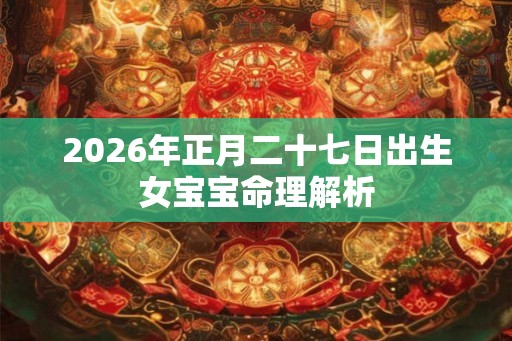 2026年正月二十七日出生女宝宝命理解析