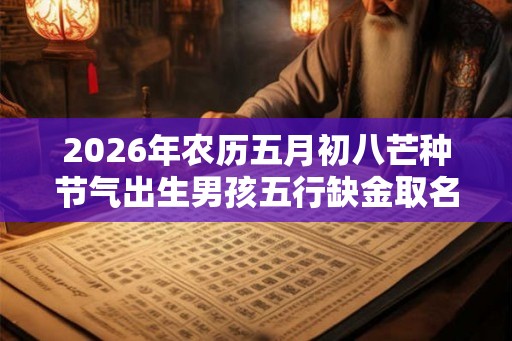 2026年农历五月初八芒种节气出生男孩五行缺金取名