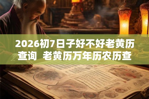 2026初7日子好不好老黄历查询 老黄历万年历农历查询 2026初7日子好不好老黄历查询 老黄历万年历农历查询