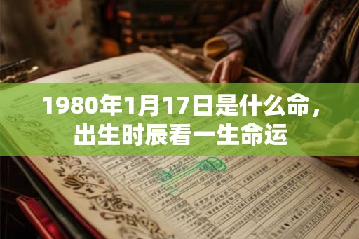1980年1月17日是什么命,出生时辰看一生命运 1980年1月17日是什么命,出生时辰看一生命运