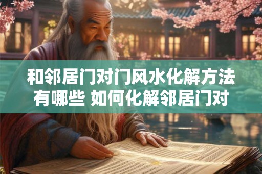 和邻居门对门风水化解方法有哪些 如何化解邻居门对门风水问题