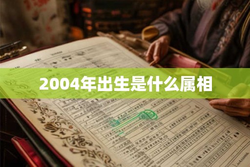 2004年出生是什么属相