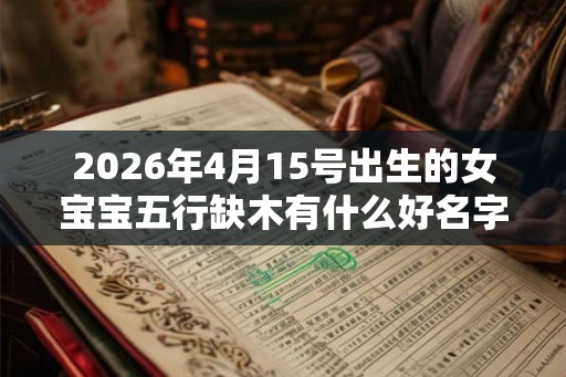 2026年4月15号出生的女宝宝五行缺木有什么好名字 2026年4月15号出生的女宝宝五行缺木有什么好名字
