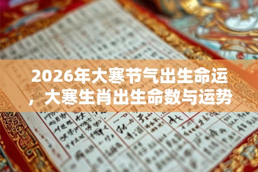 2026年大寒节气出生命运，大寒生肖出生命数与运势解析