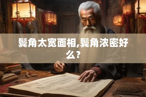 鬓角太宽面相,鬓角浓密好么？