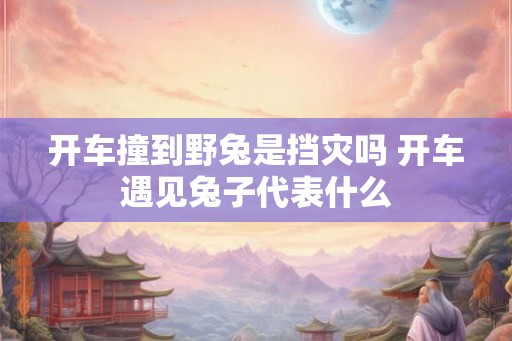 开车撞到野兔是挡灾吗 开车遇见兔子代表什么 开车撞到野兔是挡灾吗 开车遇见兔子代表什么