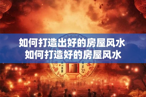 如何打造出好的房屋风水 如何打造好的房屋风水